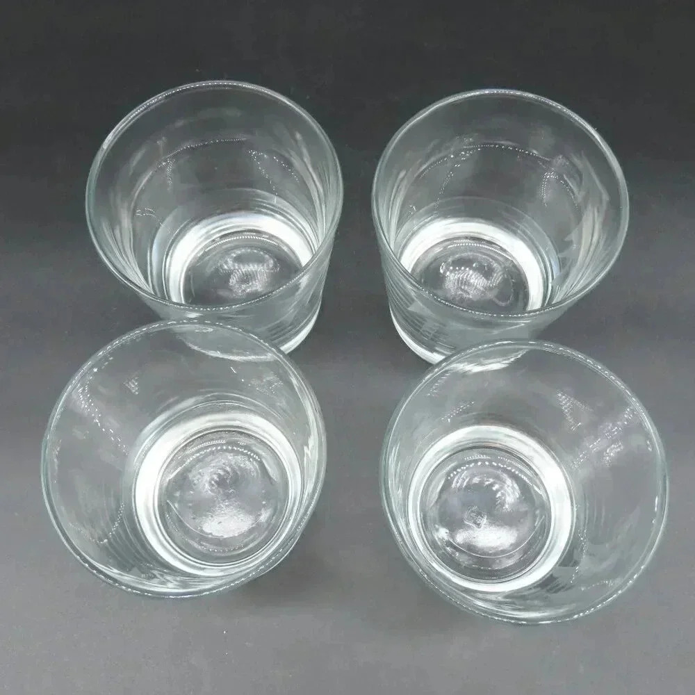Anchor Hocking Grape Etched Mid-Century Low-Ball Glassware Set of 4 Vintage - Picture 2 of 5